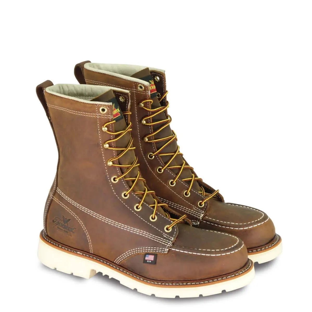 American Heritage - 8" Trail Crazyhorse - Moc Toe MAXwear 90 (Steel Toe)