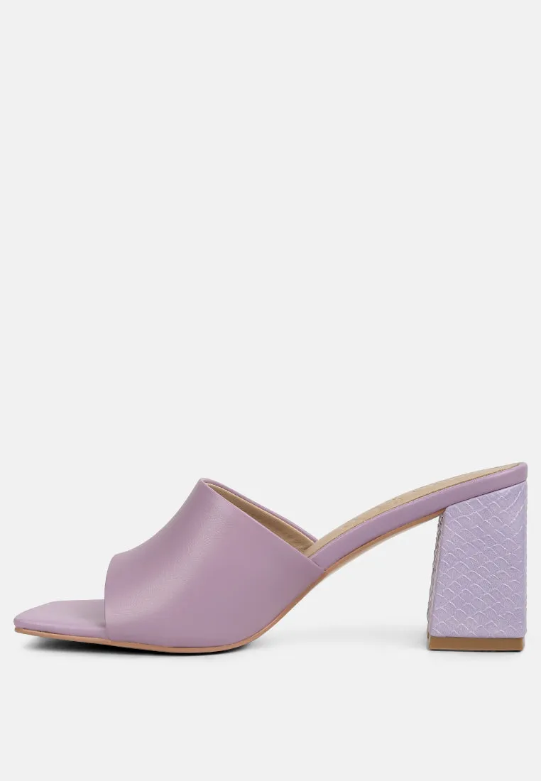 Audriana Textured Block Heel Sandals