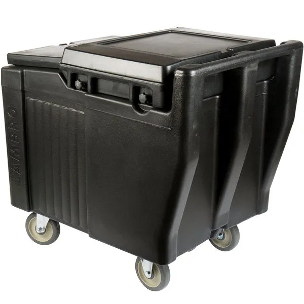 CAMBRO, POLYETHYLENE SLIDING LID ICE CADDY- BLACK