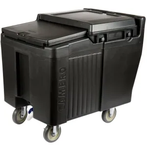 CAMBRO, POLYETHYLENE SLIDING LID ICE CADDY- BLACK