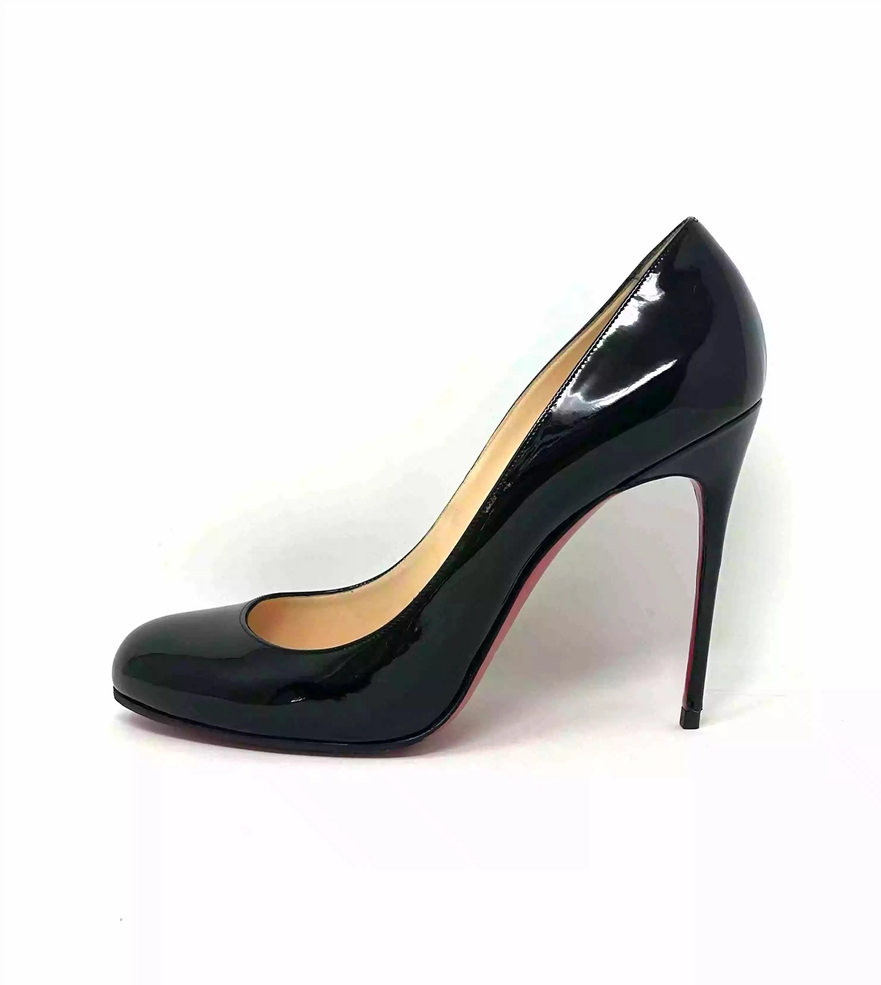 Christian Louboutin Fifi 100 Black Patent Leather Pump Heels 41.5 UK 8.5