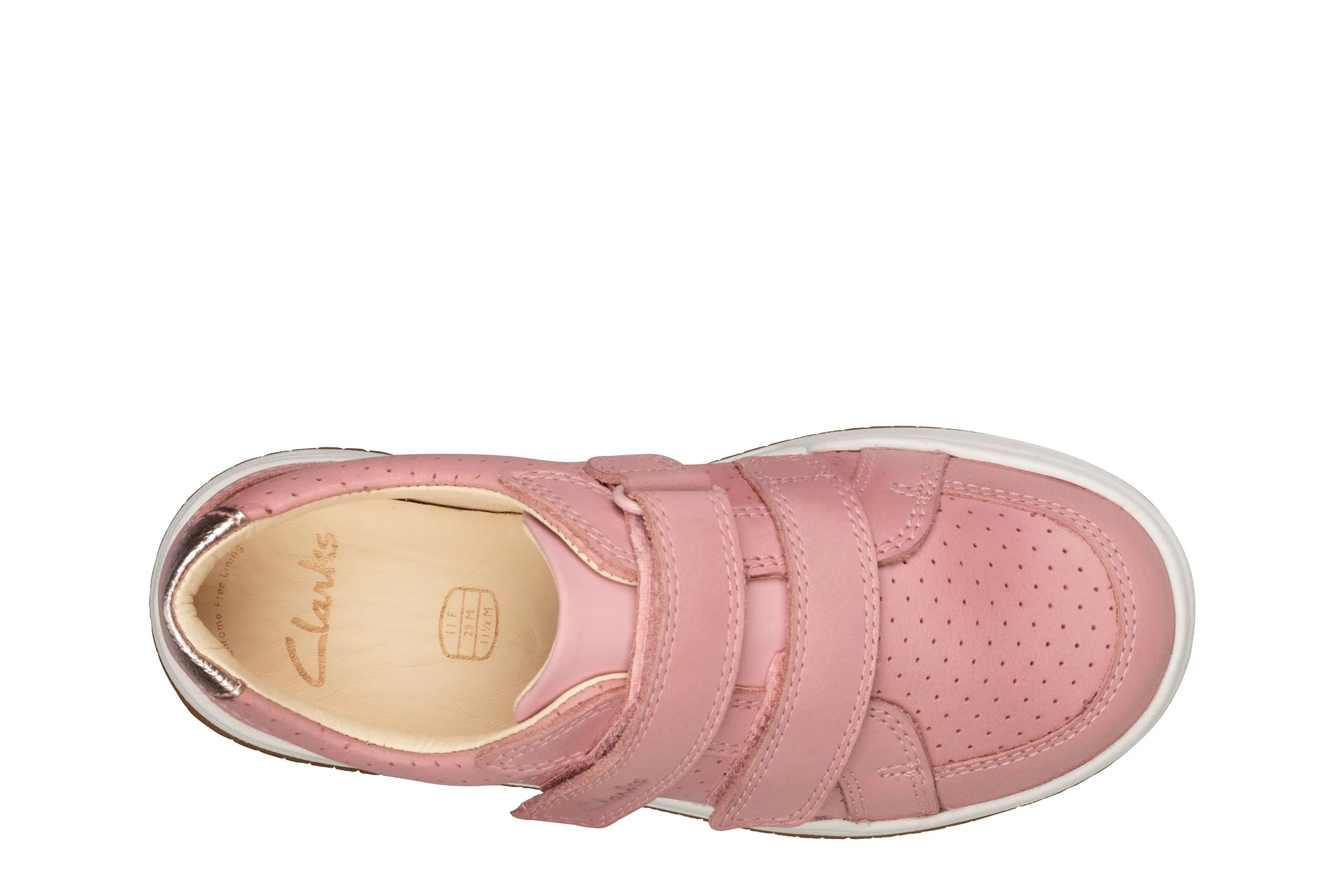 Clarks Fawn Solo Girls Pink Shoe