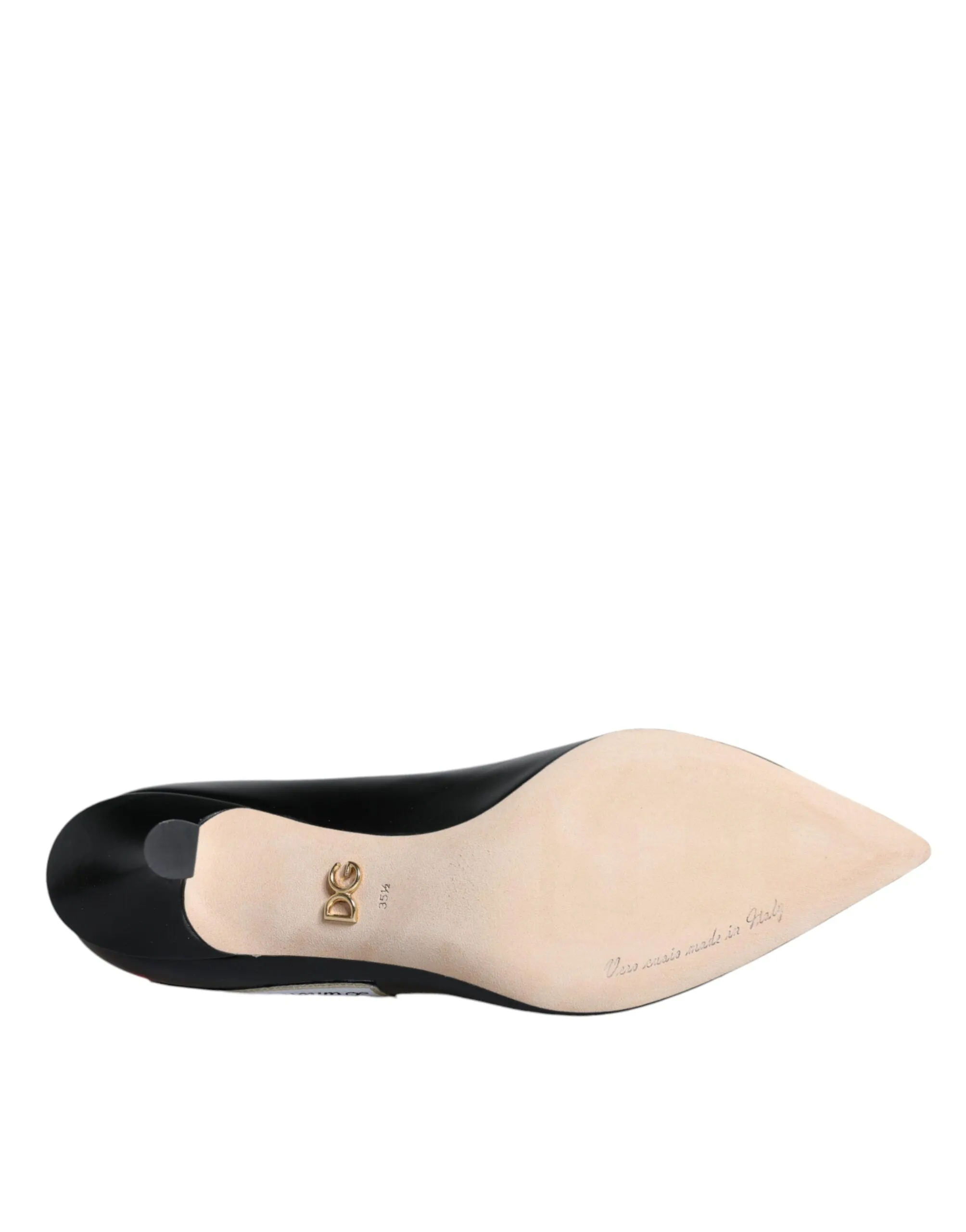 Dolce & Gabbana D&G Logo Print Pumps In Black