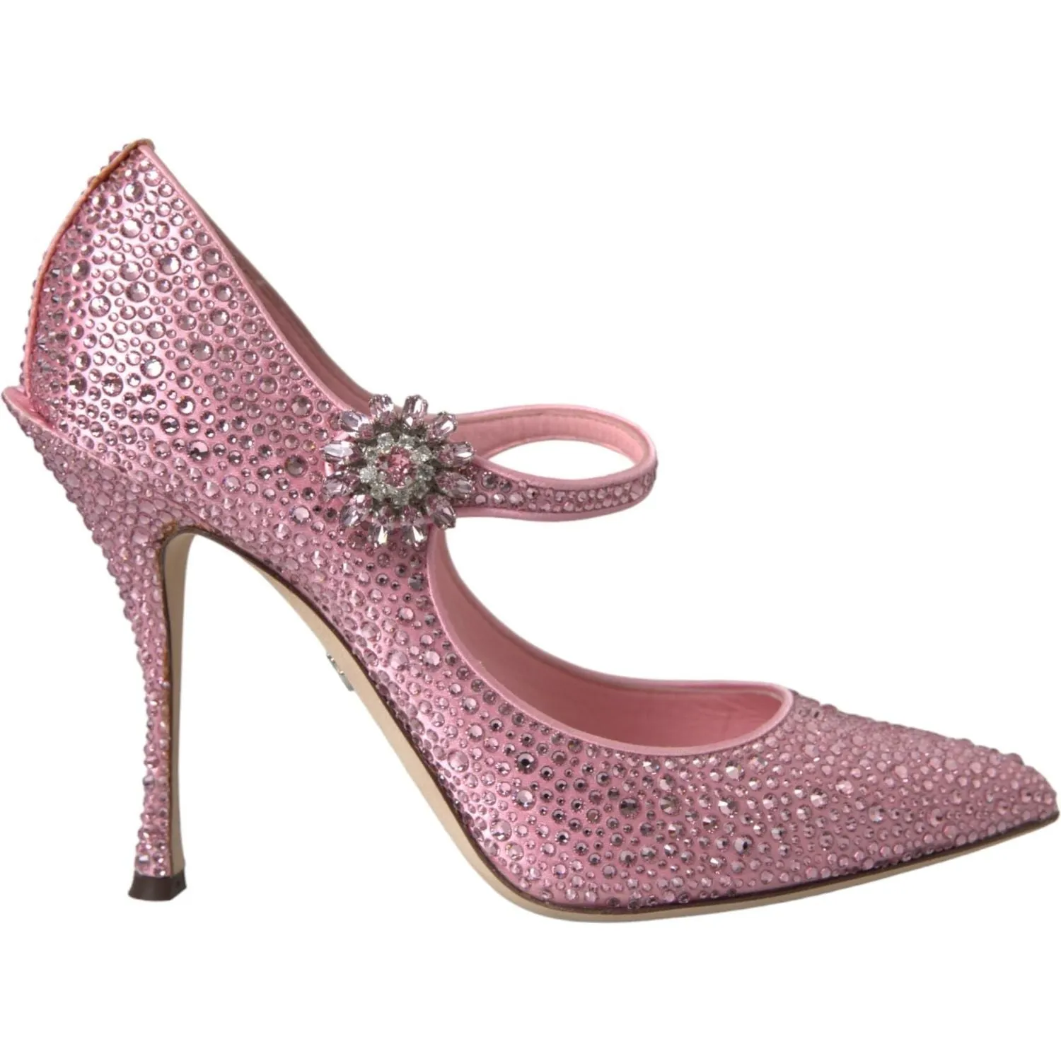 Dolce & Gabbana Pink Strass Crystal Heels Pumps Shoes