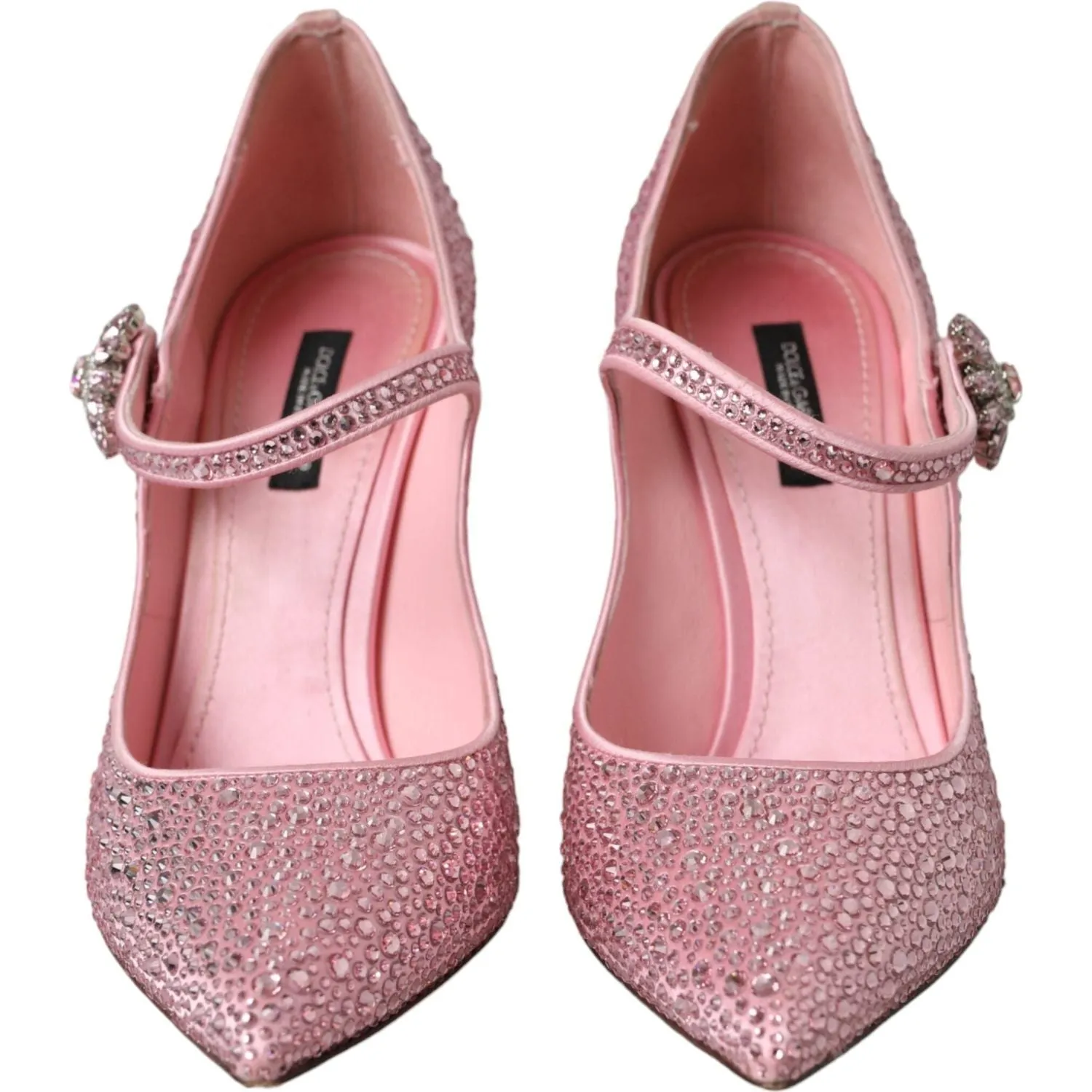 Dolce & Gabbana Pink Strass Crystal Heels Pumps Shoes