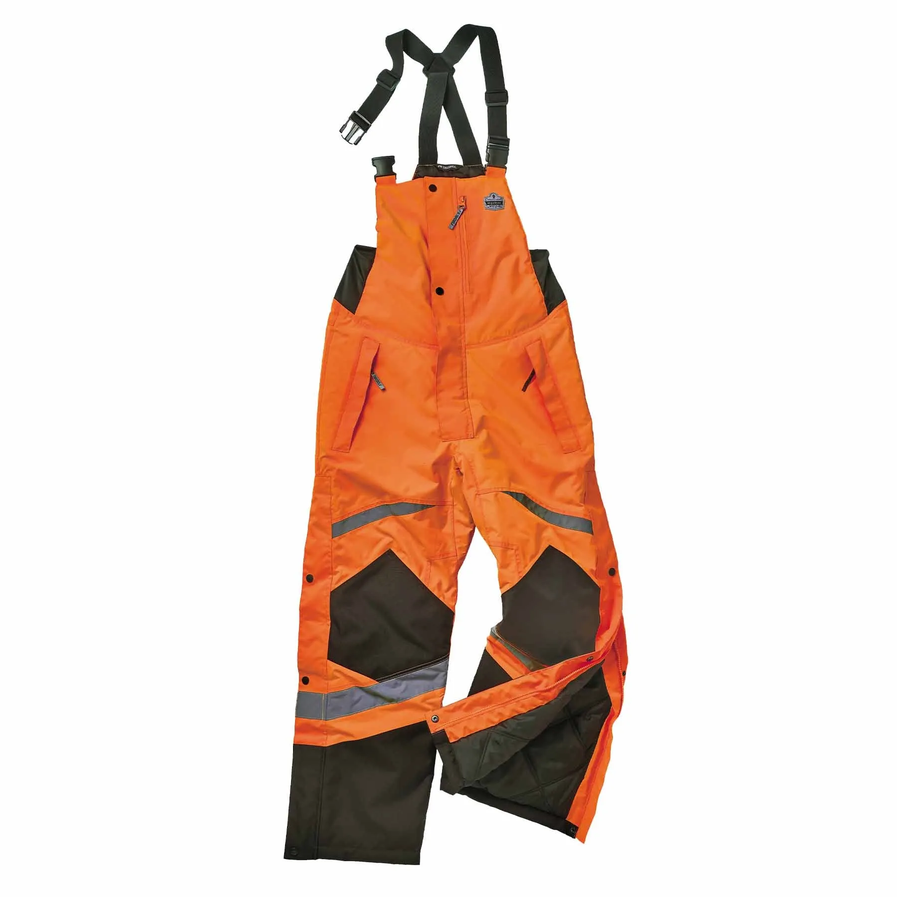 Ergodyne 25634 8928 L Orange Class E Hi-Vis Insulated Bibs