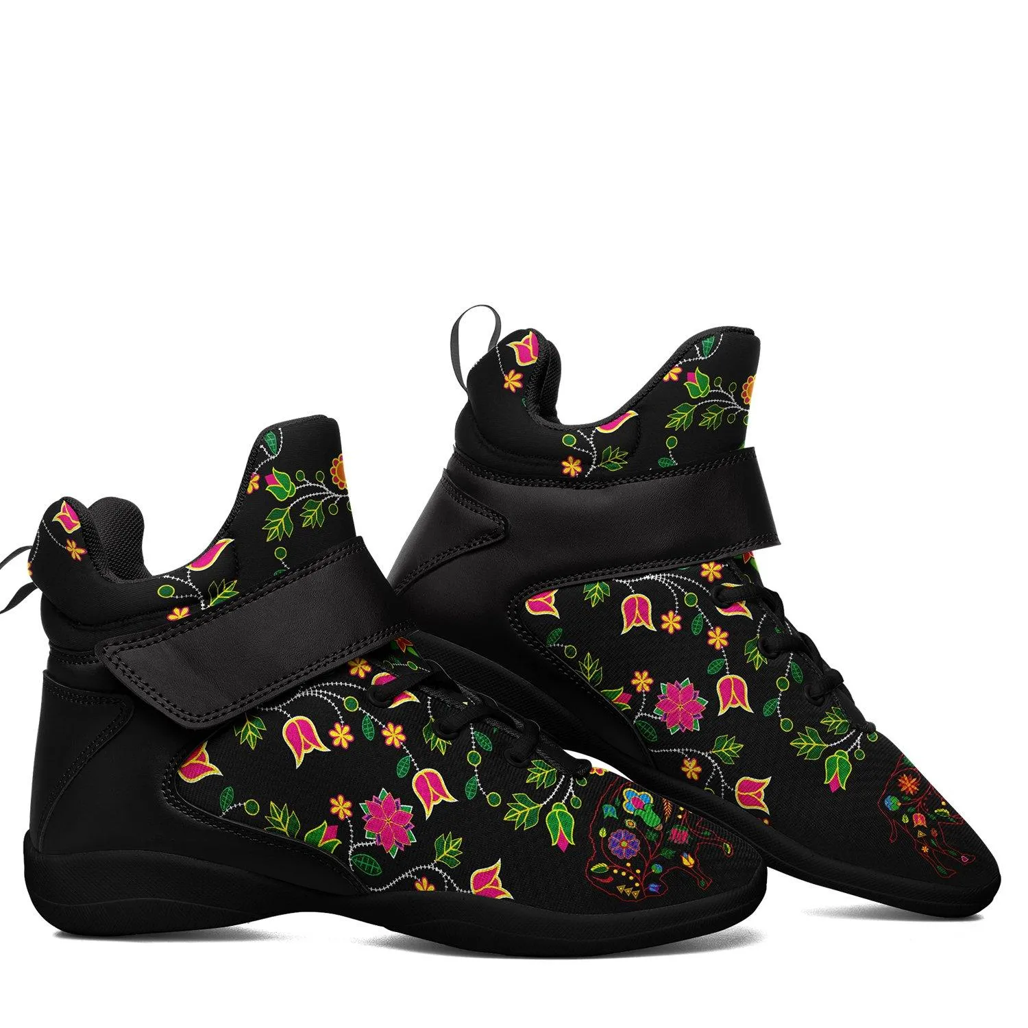 Floral Buffalo Kid's Ipottaa Basketball / Sport High Top Shoes