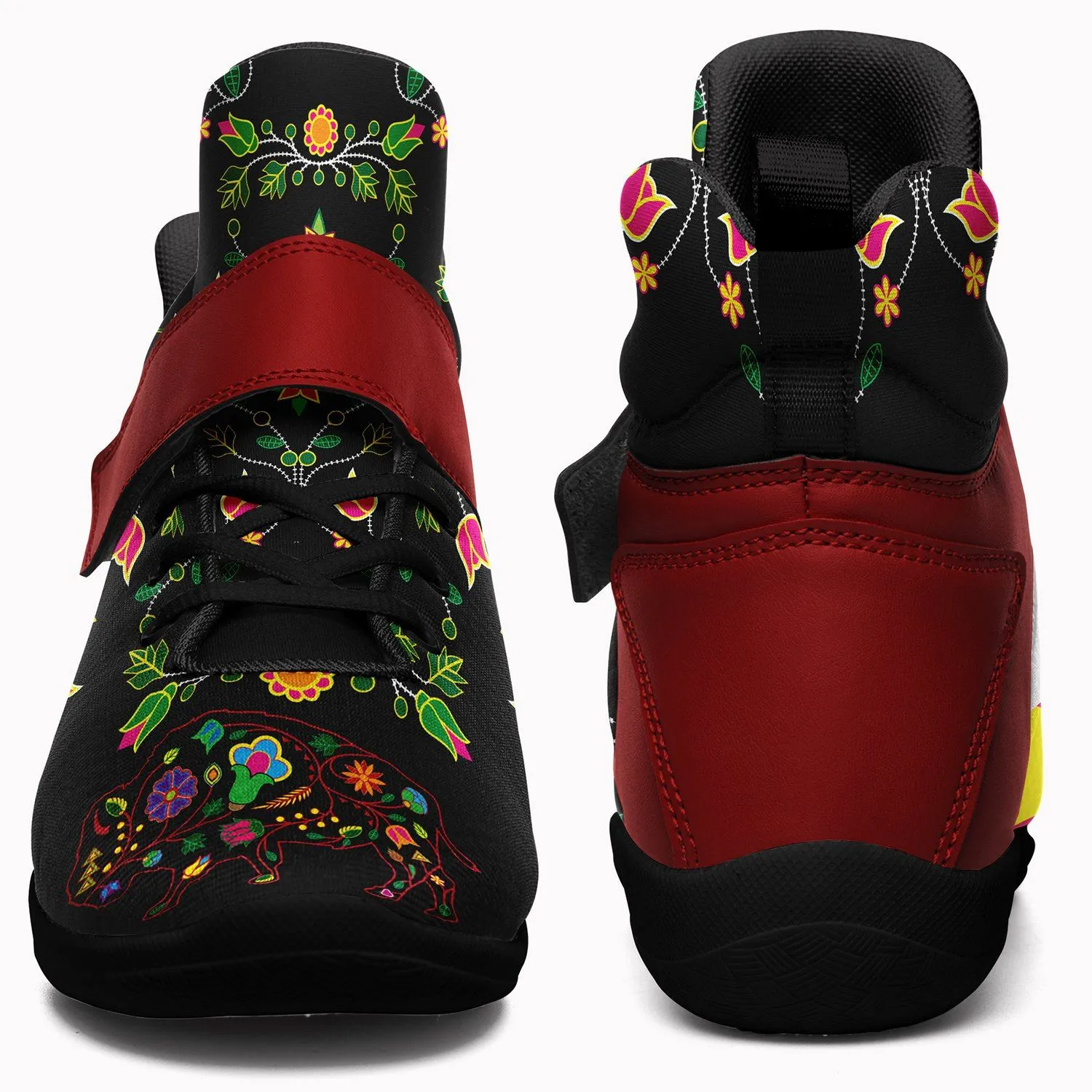 Floral Buffalo Kid's Ipottaa Basketball / Sport High Top Shoes