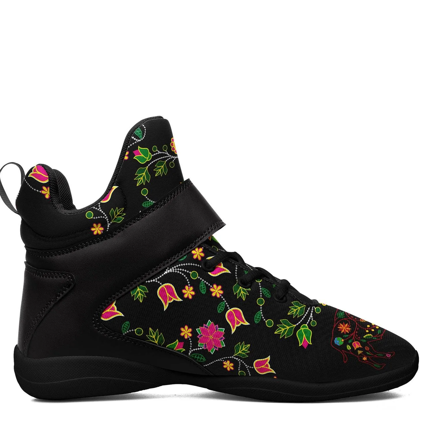 Floral Buffalo Kid's Ipottaa Basketball / Sport High Top Shoes