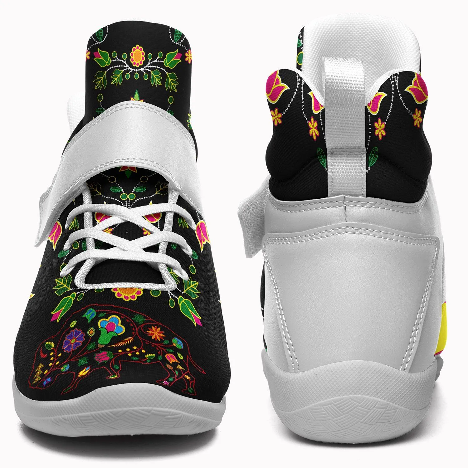 Floral Buffalo Kid's Ipottaa Basketball / Sport High Top Shoes