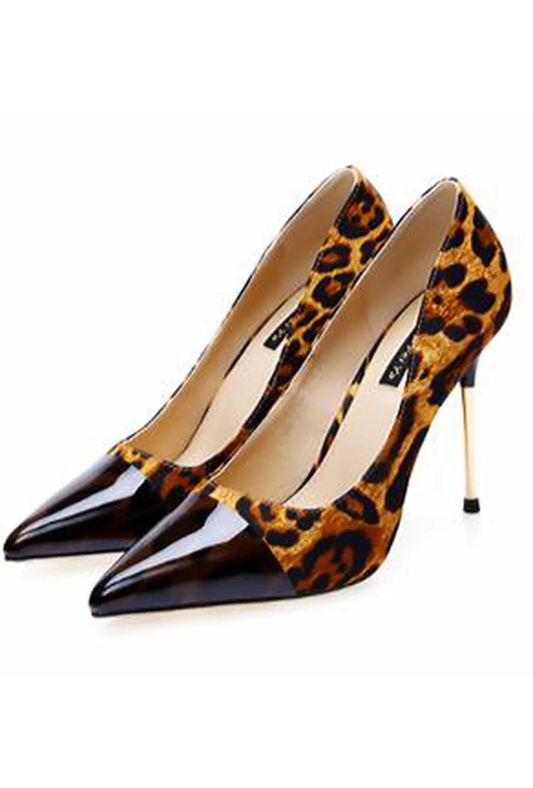 LUCEE - CAP TOE LEOPARD PUMPS