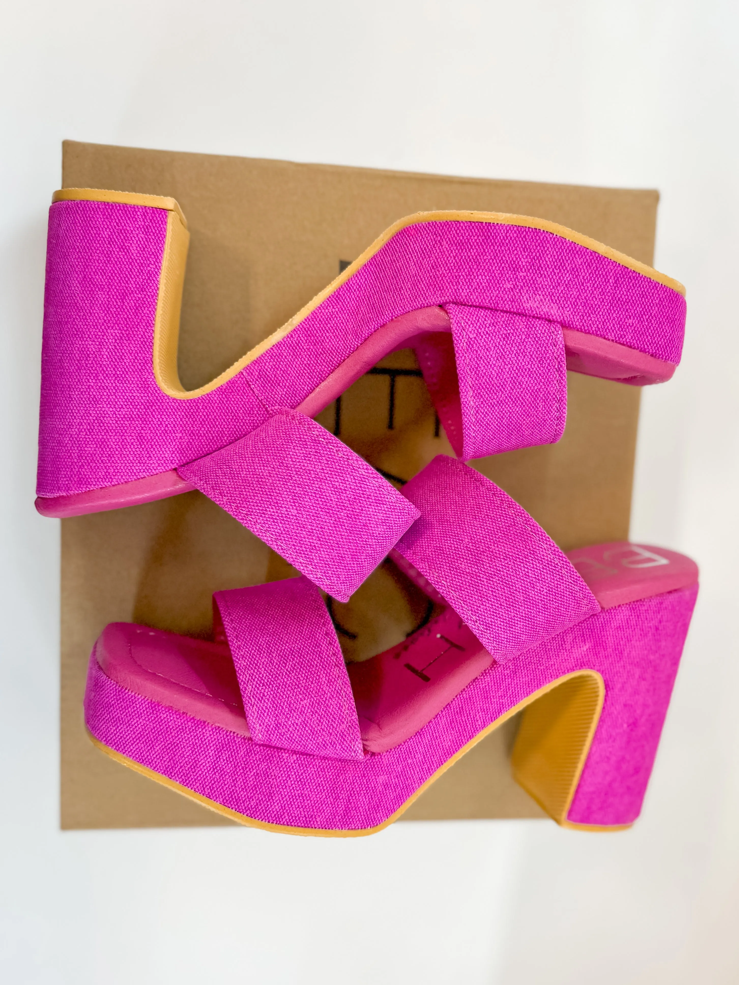 Matisse | Gem Heeled Sandal in Magenta