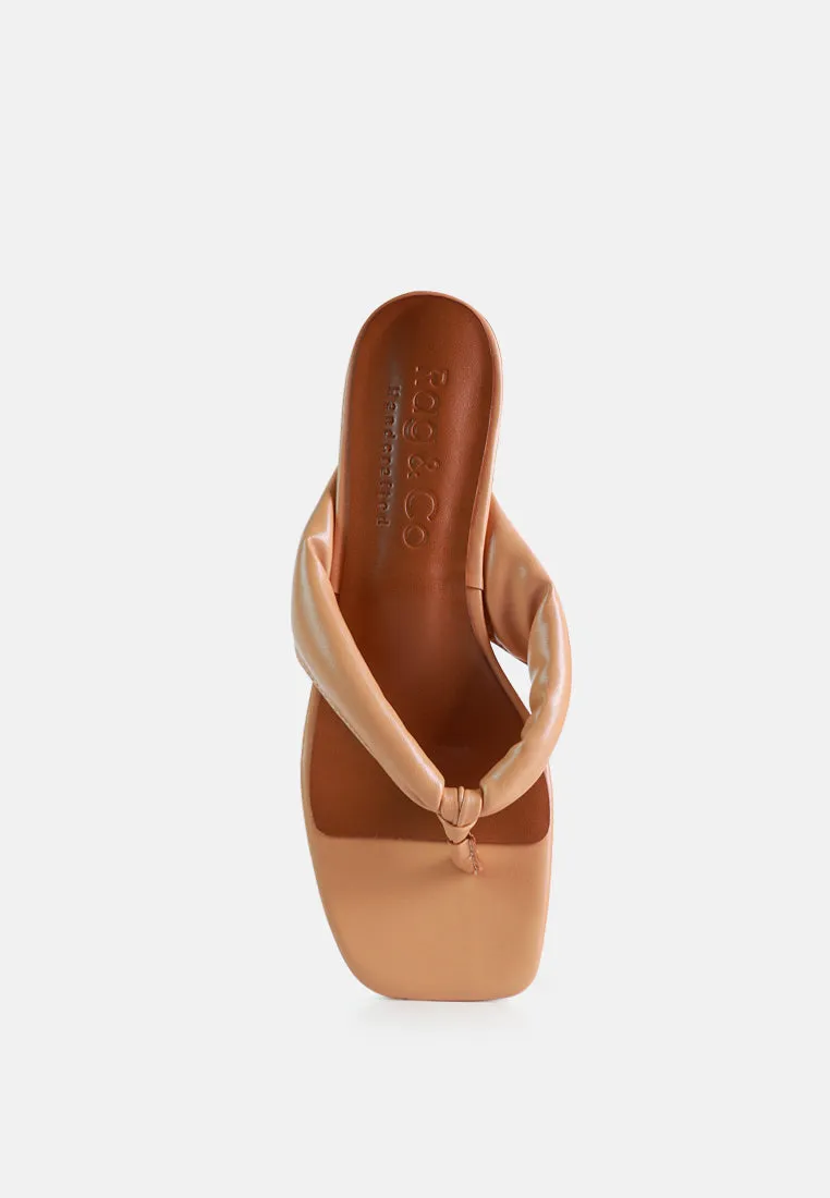 Memestar Low Heel Thong Sandals