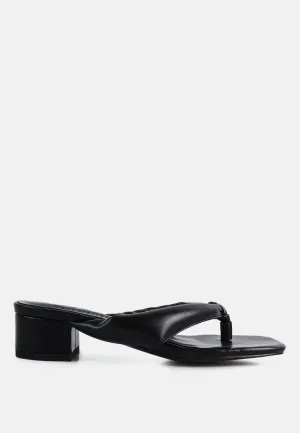 Memestar Low Heel Thong Sandals