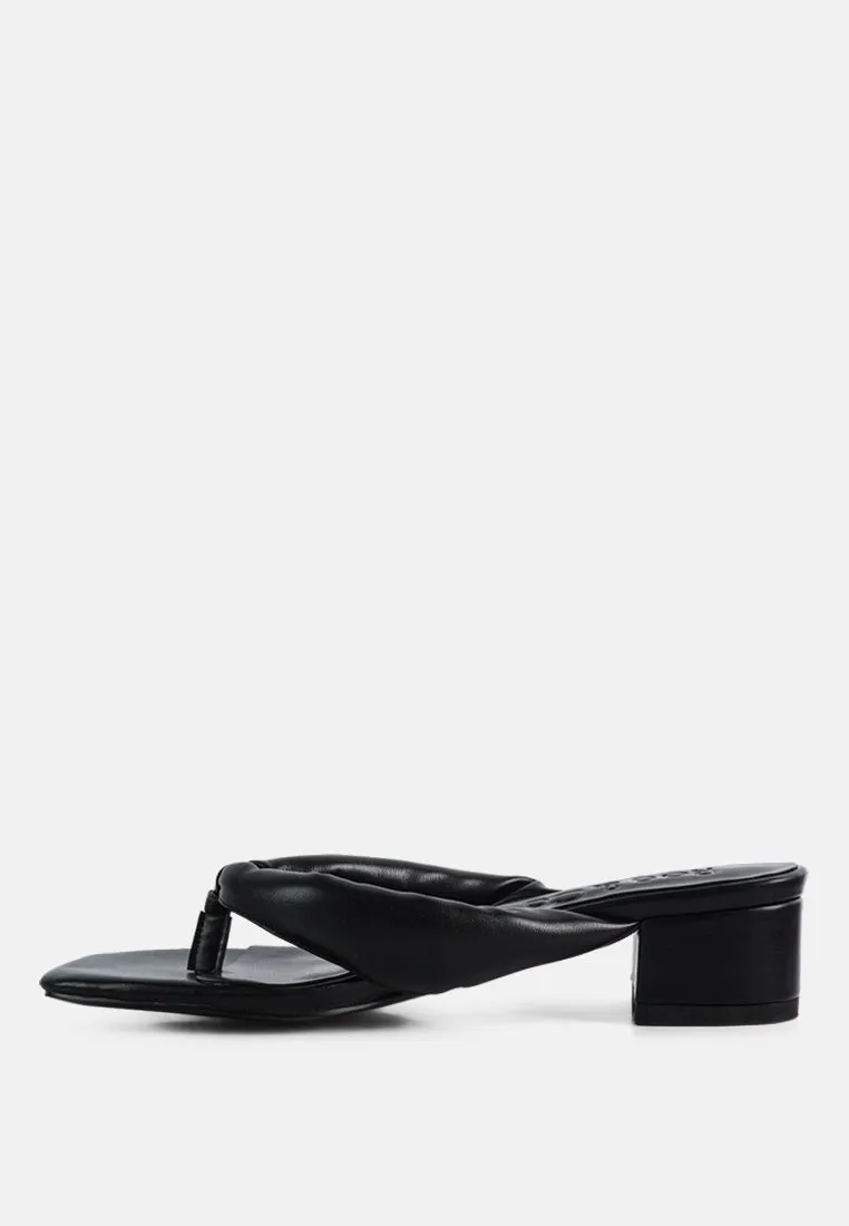 Memestar Low Heel Thong Sandals