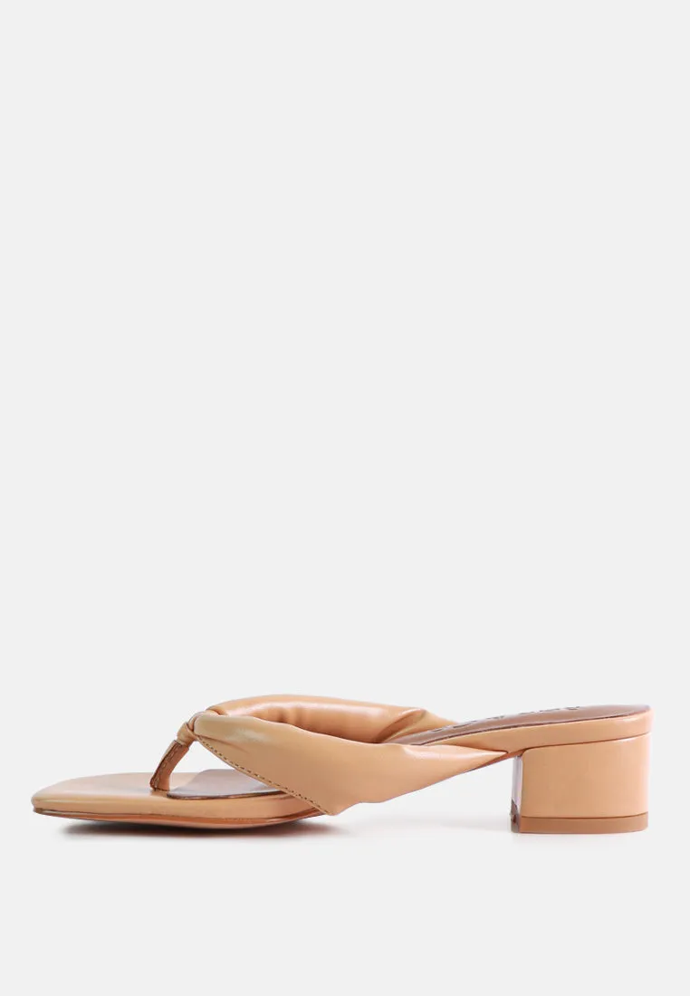 Memestar Low Heel Thong Sandals