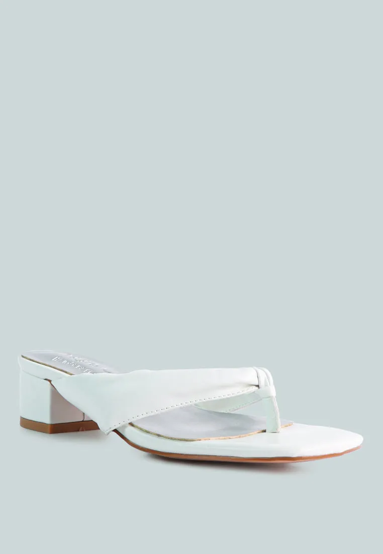 Memestar Low Heel Thong Sandals