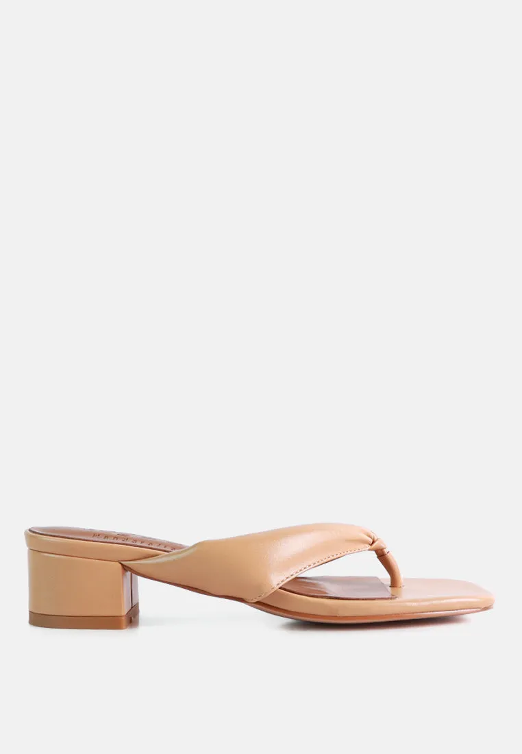 Memestar Low Heel Thong Sandals