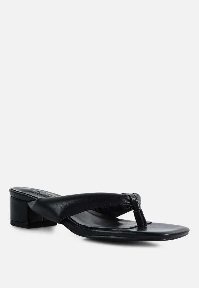 Memestar Low Heel Thong Sandals