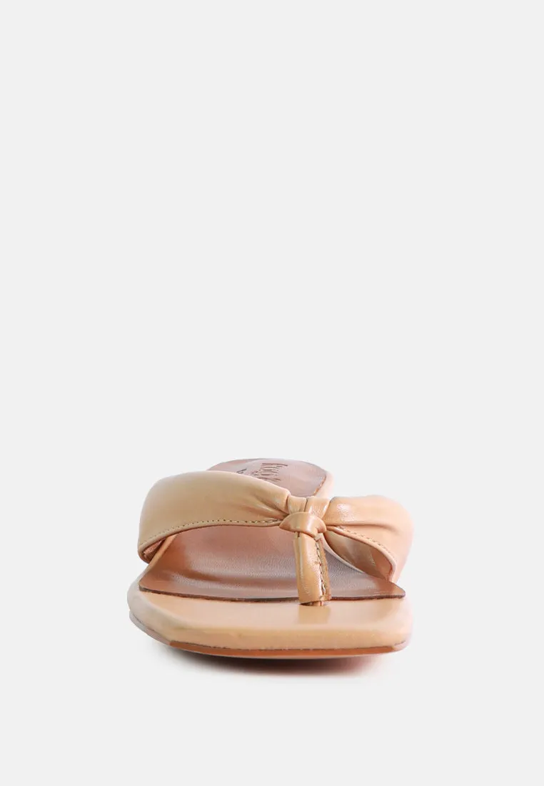 Memestar Low Heel Thong Sandals