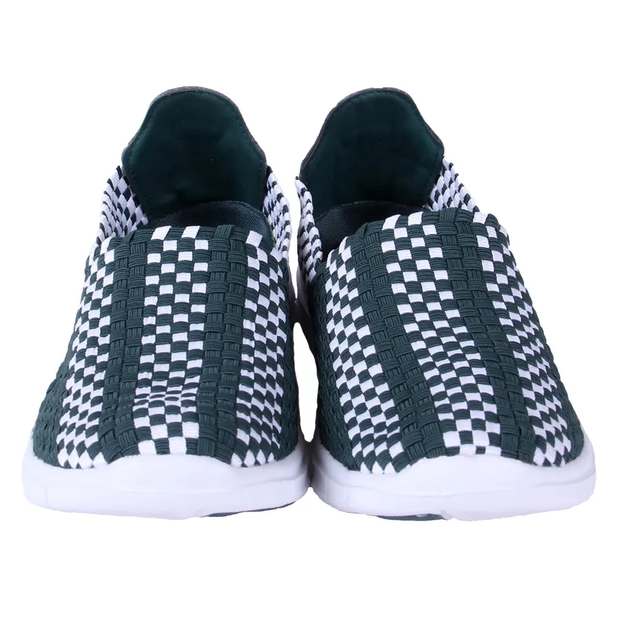 Michigan State Spartan Woven Colors Comfy Slip On Shoes