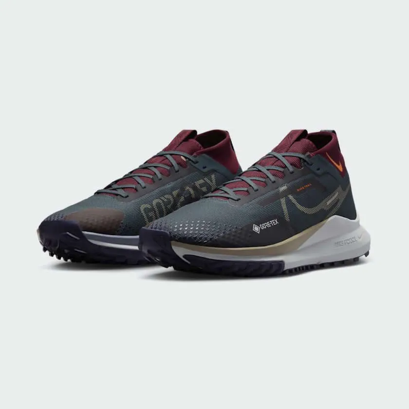 Men’s Nike React Pegasus Trail 4 Gore-Tex Running Shoes - Water-Resistant, Breathable Design, Comfortable Fit