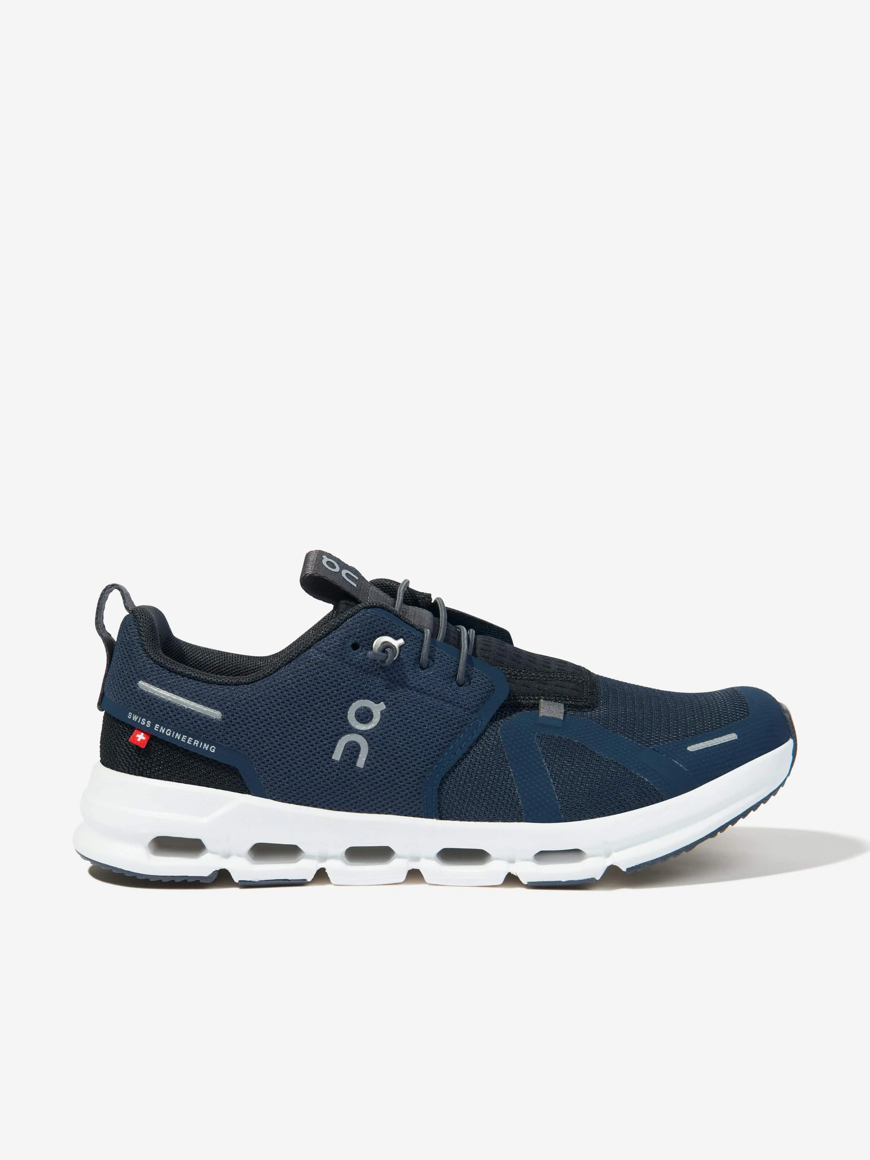 On Running Kids Cloud Sky Trainers in Navy