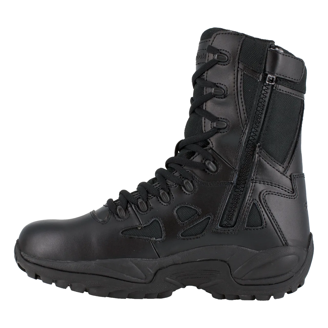 Reebok Rapid Response 8" Stealth Waterproof Boots with Side Zipper - RB8877