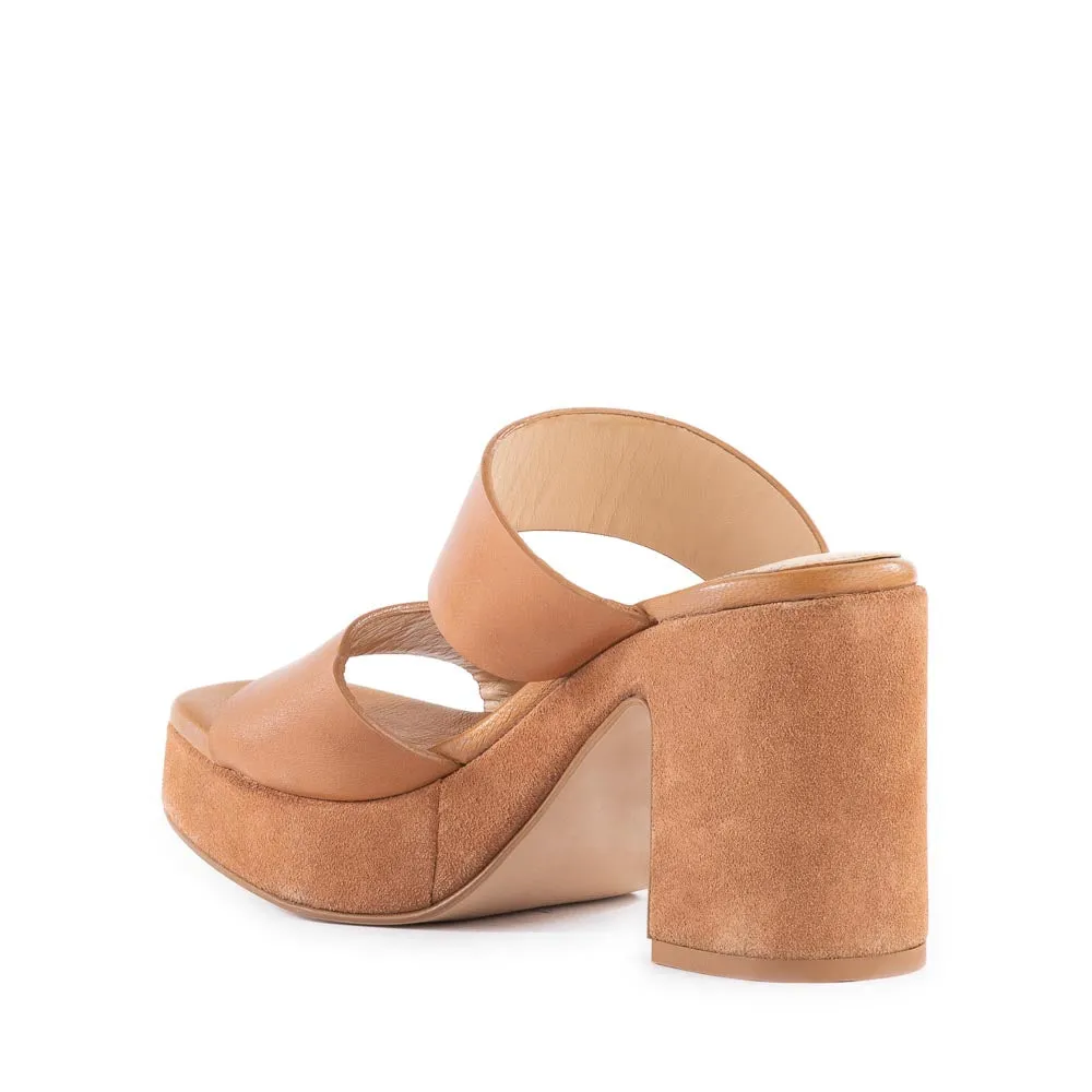 Seychelles Summer Nights Platform Sandals in Tan