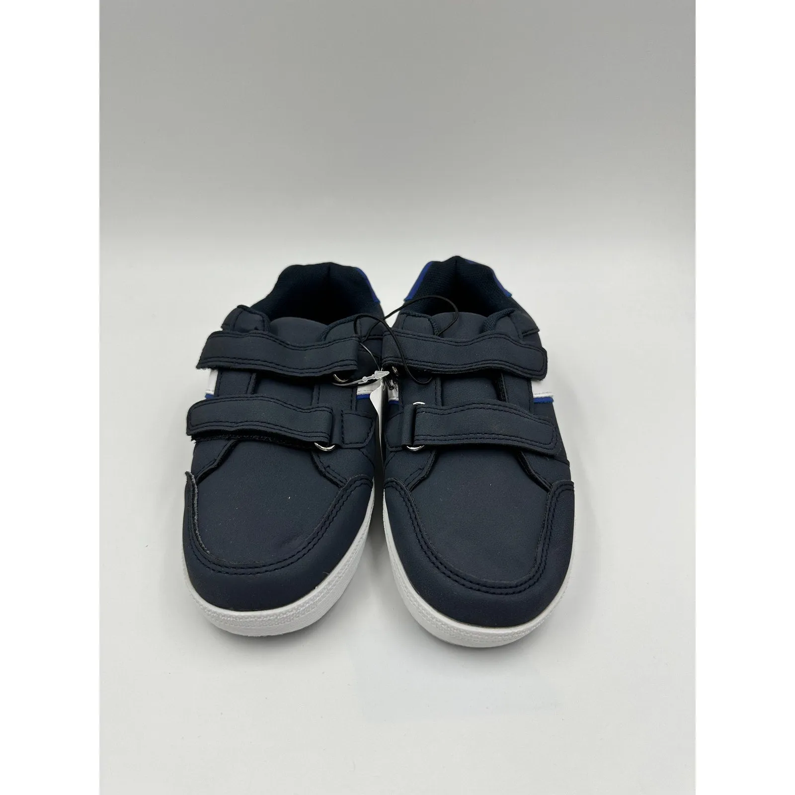 Small Kid/Toddler Size 12, Navy Suede Sneakers with Strap Laces