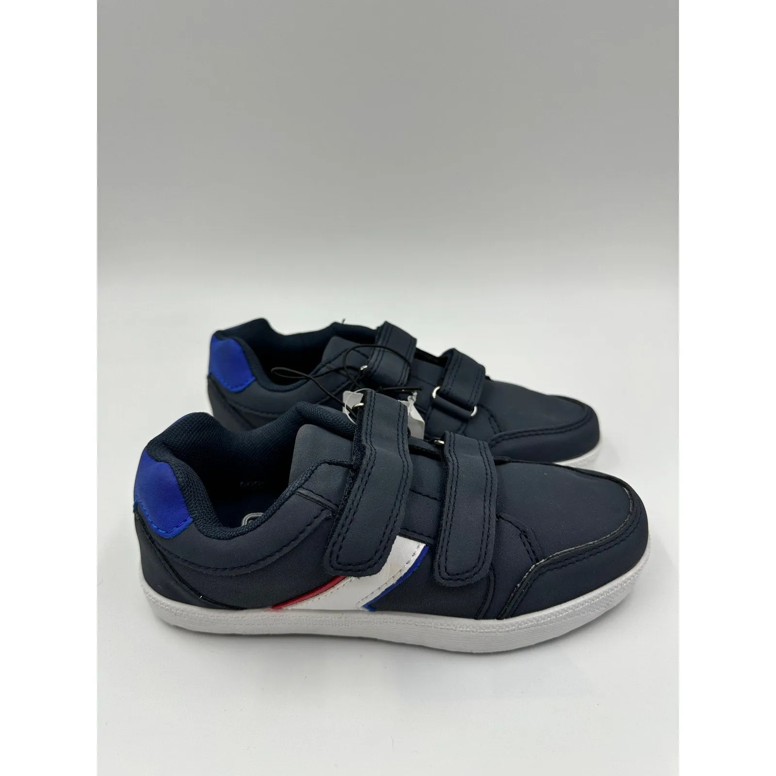 Small Kid/Toddler Size 12, Navy Suede Sneakers with Strap Laces