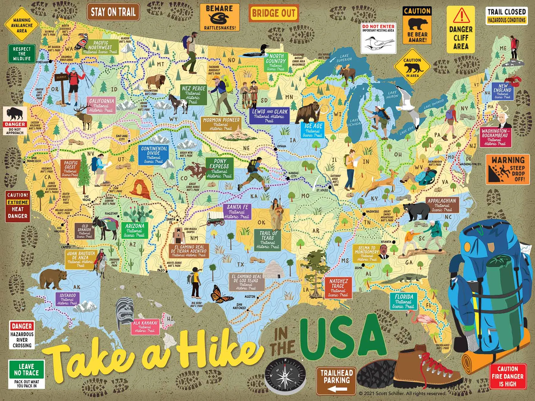 Take A Hike Jigsaw Puzzle