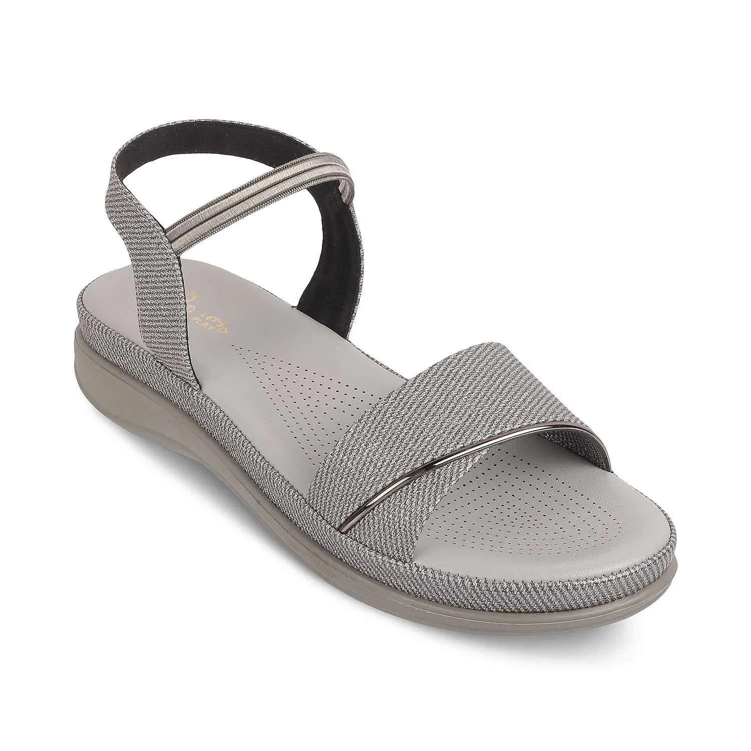 The Linz Grey Women's Casual Wedge Sandals Tresmode