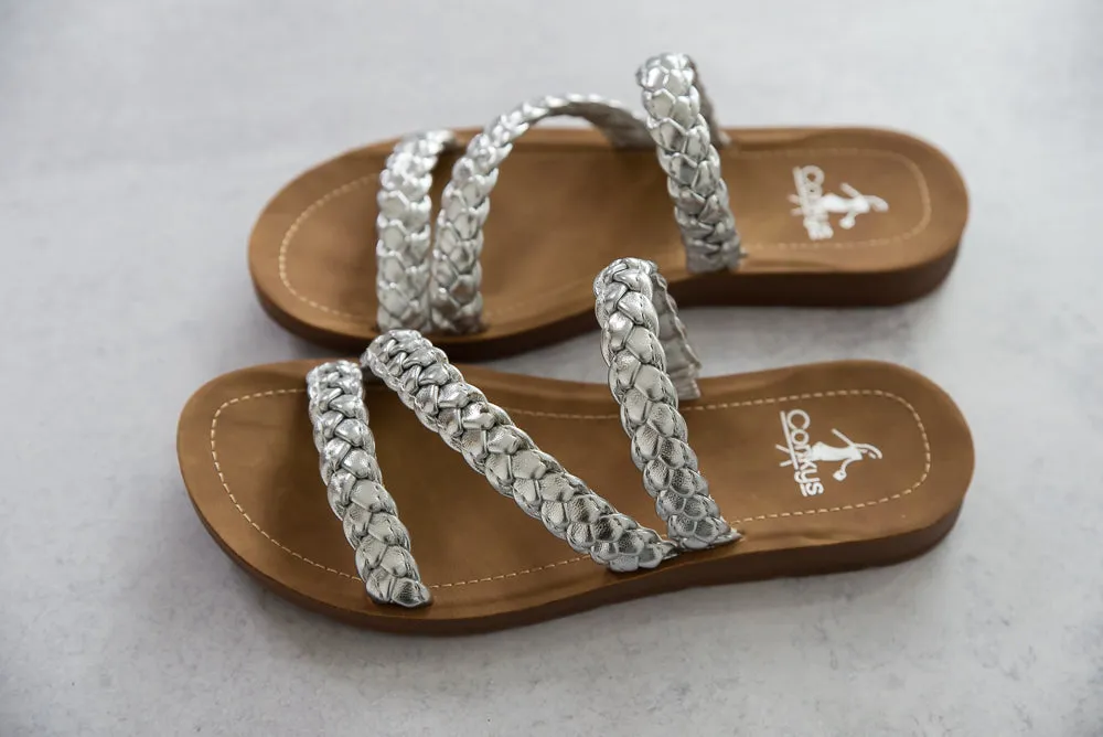 Twist N Shout Sandals in Silver [Online Exclusive]