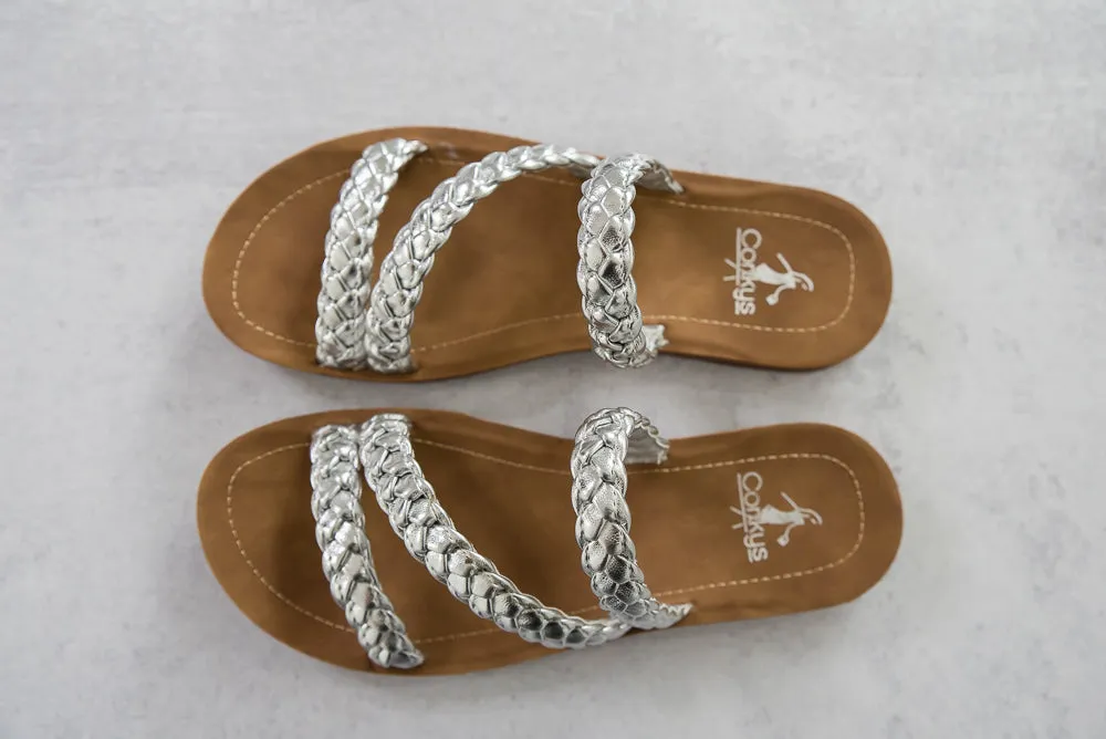 Twist N Shout Sandals in Silver [Online Exclusive]